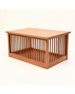 Briar Crossing Empty Furniture-Style Pet Crate - Terracotta (synthetic illustration; no displayed measurements)