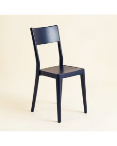 Willow Arc Dining Chair - Navy (synthetic illustration; no displayed measurements)