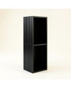 Oak Dell Narrow Cubby Tower - Black (synthetic illustration; no displayed measurements)