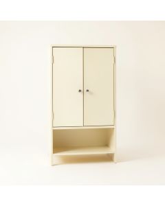 Reed Crest Wall-Mounted Laundry Cabinet - Ivory (synthetic illustration; no displayed measurements)