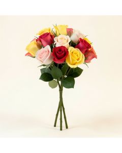 Lifelike Real Touch Artificial Rosebud Bouquet Roses Stem (synthetic illustration; no displayed measurements)