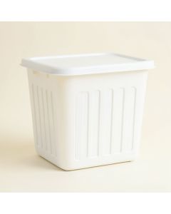 Pine Branch Laundry Hamper - White (synthetic illustration; no displayed measurements)