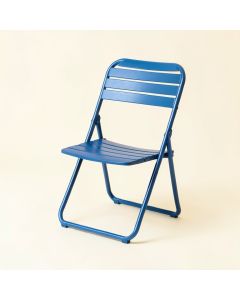 Stone Bridge Folding Outdoor Chair - Blue (synthetic illustration; no displayed measurements)