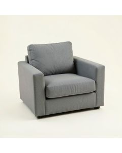 Vale Crest Upholstered Armchair - Gray (synthetic illustration; no displayed measurements)