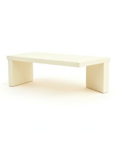 Aspen Field Desktop Monitor Riser - Cream (synthetic illustration; no displayed measurements)