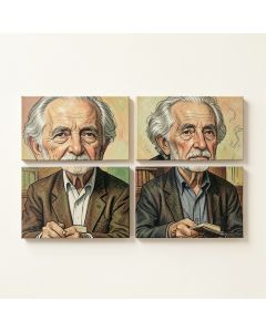 By Pablo Picasso - 4 Piece Picture Frame Drawing Print Set On Paper (synthetic illustration; no displayed measurements)