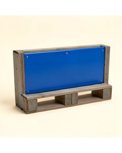 Welcome Outdoor Pallet Sign (synthetic illustration; no displayed measurements)