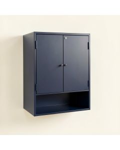 Slate Bridge Wall-Mounted Laundry Cabinet - Navy (synthetic illustration; no displayed measurements)
