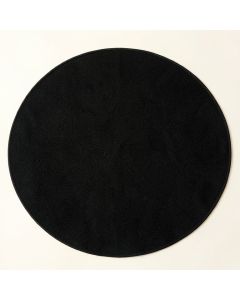Clay Bend Round Area Rug - Black (synthetic illustration; no displayed measurements)