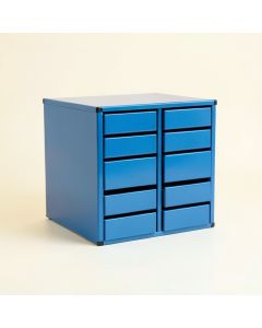Lake Canyon Small-Parts Storage Drawer Cabinet - Blue (synthetic illustration; no displayed measurements)