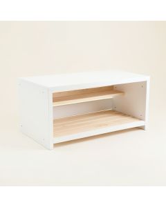Aspen Brook Shoe Storage Bench - White (synthetic illustration; no displayed measurements)
