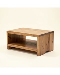 Kennington Solid Wood Coffee Table With Storage (synthetic illustration; no displayed measurements)