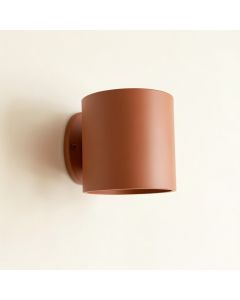 Wren Branch Wall Sconce Mounted On A Plain Wall - Terracotta (synthetic illustration; no displayed measurements)