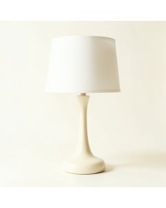 Laurel Crossing Table Lamp With A Plain Fabric Shade - Ivory (synthetic illustration; no displayed measurements)