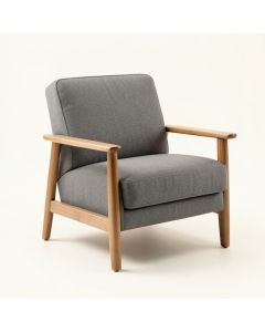 Ash Crest Upholstered Armchair - Gray (synthetic illustration; no displayed measurements)