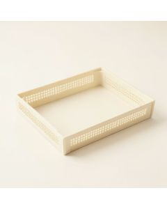 Maple Falls Empty Under-Desk Cable Tray - Ivory (synthetic illustration; no displayed measurements)