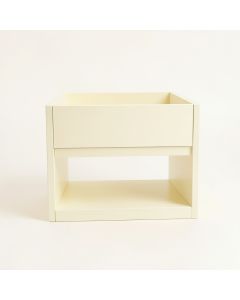 Moss Bend Empty Raised Planter - Ivory (synthetic illustration; no displayed measurements)