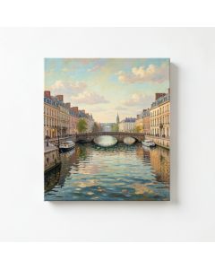 The Banks Of The Seine At Argenteuil By Claude Monet- Wrapped Canvas Textual Art Print (synthetic illustration; no displayed measurements)