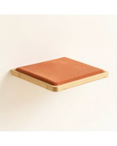 Meadow Branch Wall-Mounted Cat Perch - Terracotta (synthetic illustration; no displayed measurements)