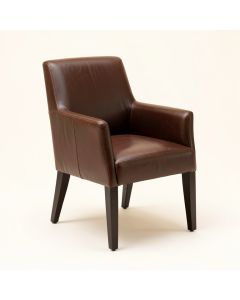 Jaclyn Genuine Leather Upholstered Dining Chair (synthetic illustration; no displayed measurements)