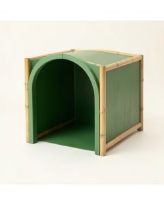 Cliff Crossing Empty Furniture-Style Litter Enclosure - Green (synthetic illustration; no displayed measurements)