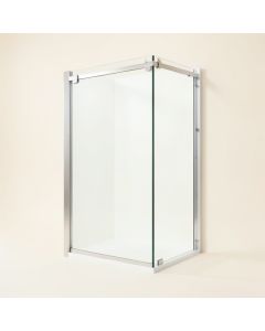 68 '' W Single Sliding Frameless Shower Door (synthetic illustration; no displayed measurements)