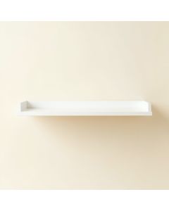 Fern Branch Wall-Mounted Shelf - White (synthetic illustration; no displayed measurements)