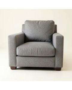 Ash Brook Upholstered Armchair - Gray (synthetic illustration; no displayed measurements)