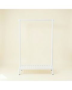 Elm Bluff Empty Garment Rack - White (synthetic illustration; no displayed measurements)