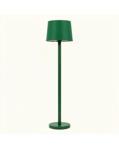 Ash Branch Floor Lamp With A Plain Fabric Shade - Green (synthetic illustration; no displayed measurements)