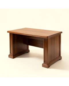 Lorraine Solid Wood Executive Desk (synthetic illustration; no displayed measurements)