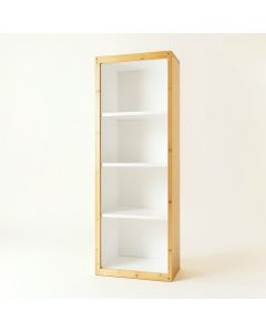 Elm Bridge Narrow Cubby Tower - White (synthetic illustration; no displayed measurements)