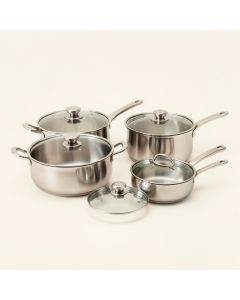 Cook N Home 12 Piece Stainless Steel Cookware Set (synthetic illustration; no displayed measurements)