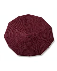 Octagon Putney Ombre Braided Cotton Burgundy Area Rug (synthetic illustration; no displayed measurements)