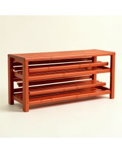 Moss Arc Shoe Storage Bench (synthetic illustration; no displayed measurements)