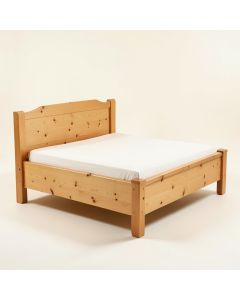 Sumfleth Solid Wood Bed (synthetic illustration; no displayed measurements)