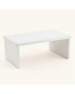 Reed Edge Desktop Monitor Riser - White (synthetic illustration; no displayed measurements)