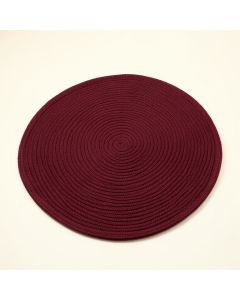 Aradia Braided Cotton Burgundy Area Rug (synthetic illustration; no displayed measurements)