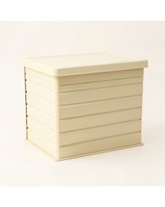 Summit Crossing Closed Outdoor Storage Box - Cream (synthetic illustration; no displayed measurements)