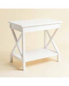 Clay Bend Side Table - White (synthetic illustration; no displayed measurements)