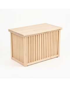 Harbor Bridge Closed Outdoor Storage Box - Beige (synthetic illustration; no displayed measurements)