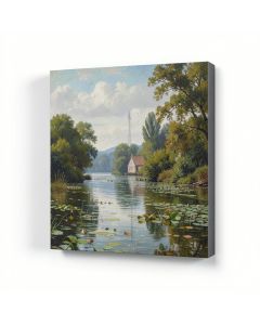 Argenteuil , 1875 By Claude Monet Painting Print On Wrapped Canvas (synthetic illustration; no displayed measurements)