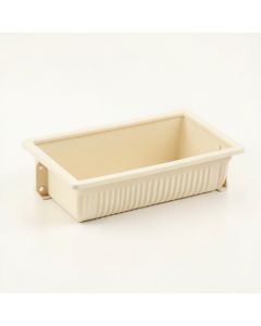 Harbor Canyon Empty Railing Planter With Integral Brackets - Ivory (synthetic illustration; no displayed measurements)