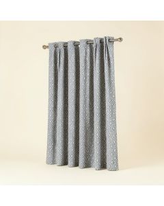 Kas Cotton Blend Geometric Room Darkening Rod Pocket Drape Single Curtain Panel (synthetic illustration; no displayed measurements)