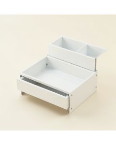 Flint Bend Empty Coffee-Station Organizer - White (synthetic illustration; no displayed measurements)
