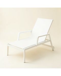 Fern Bridge Outdoor Lounge Chair - White (synthetic illustration; no displayed measurements)