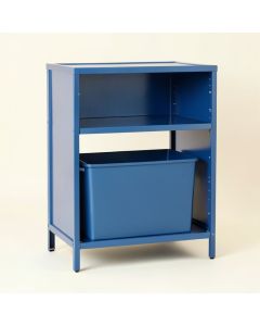 Wren Brook Freestanding Pull-Out Hamper Cabinet - Blue (synthetic illustration; no displayed measurements)