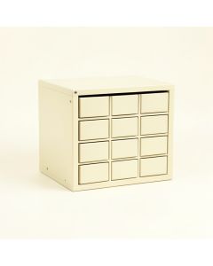 Aspen Crest Small-Parts Storage Drawer Cabinet - Ivory (synthetic illustration; no displayed measurements)