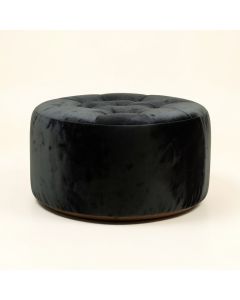 Koffler 42 '' Wide Velvet Tufted Round Cocktail Ottoman (synthetic illustration; no displayed measurements)