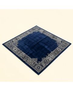 Mod Dino Floor Hand-Tufted Cotton Navy Blue/Gray Area Rug (synthetic illustration; no displayed measurements)